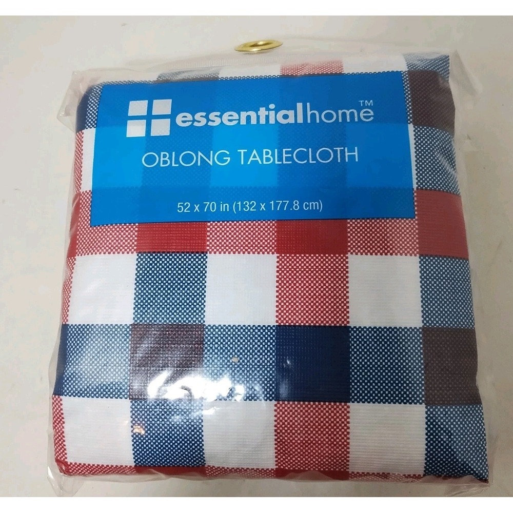 Red White And Blue Polyester Tablecloth 52x70 Weddings Parties Home 4th Of July